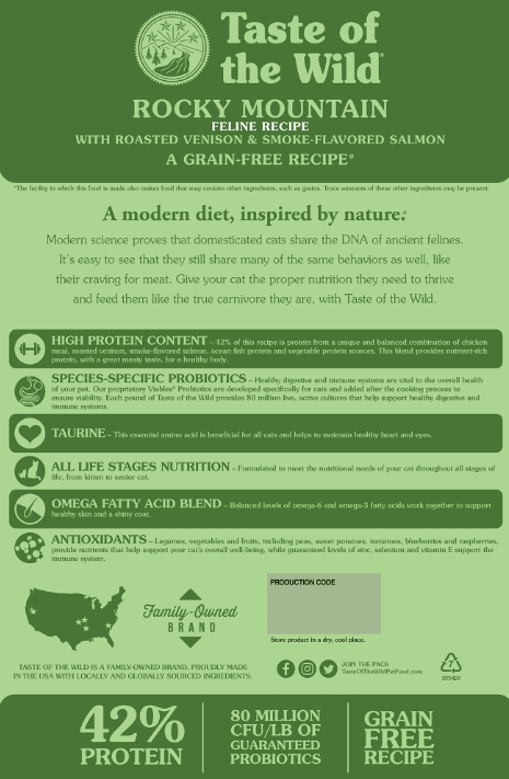 Taste Of The Wild Rocky Mountain Cat Food